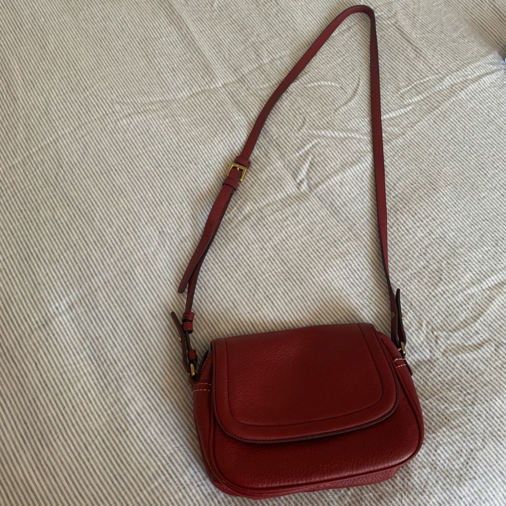 Jcrew Leather Signet Bag, Mahogany